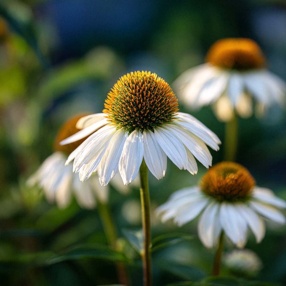 Purpursolhat frø 'White Swan' - 20 Økologiske frø