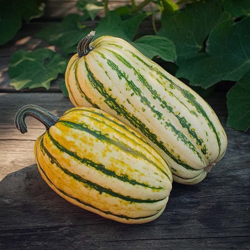 Pyntegræskar frø 'Bush Delicata' - 5 Økologiske frø