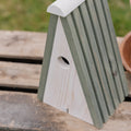 Redekasse, fyrretræ trekantet, L: 16 cm B: 13 cm H: 26 cm