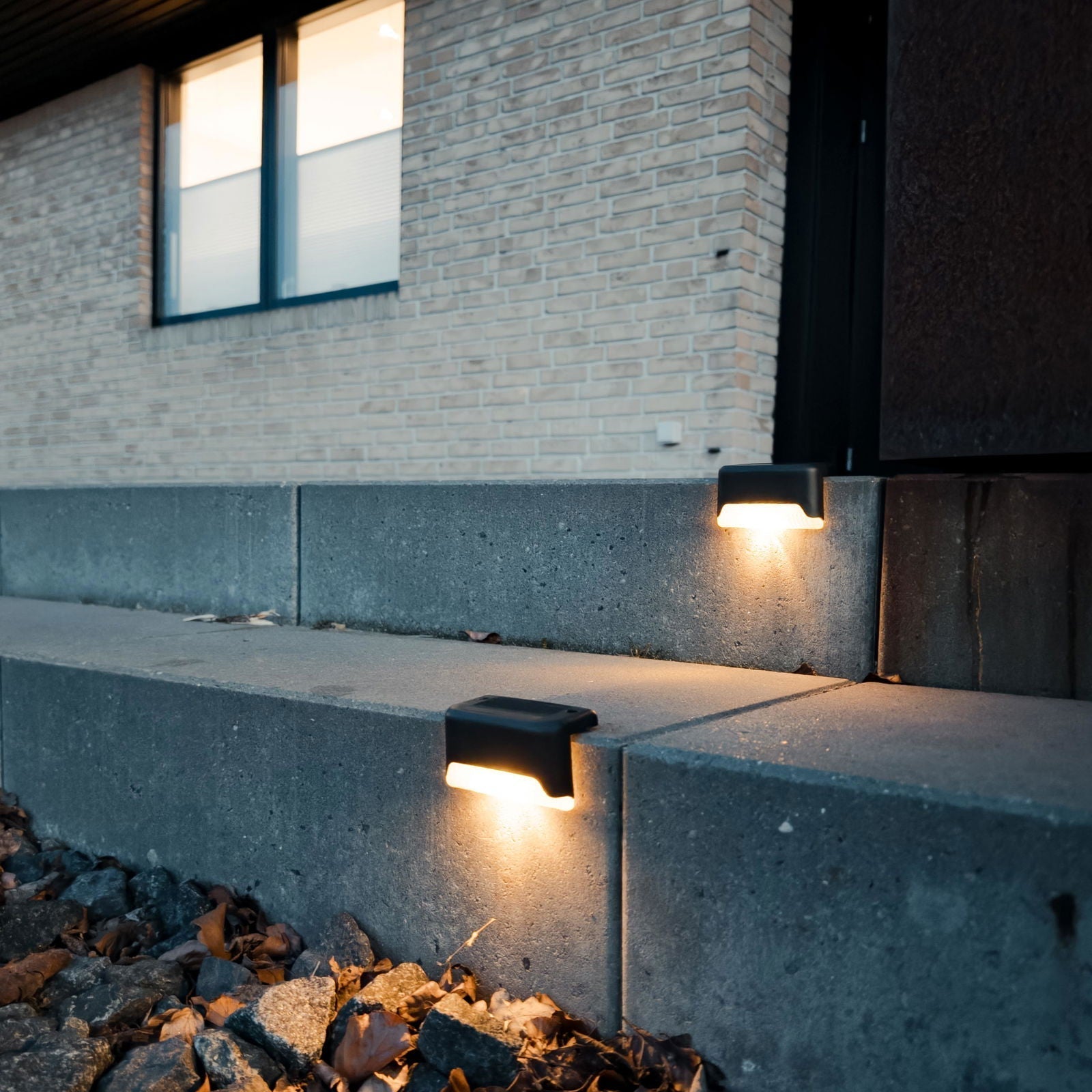 Solar LED Trappelys, 4 pak