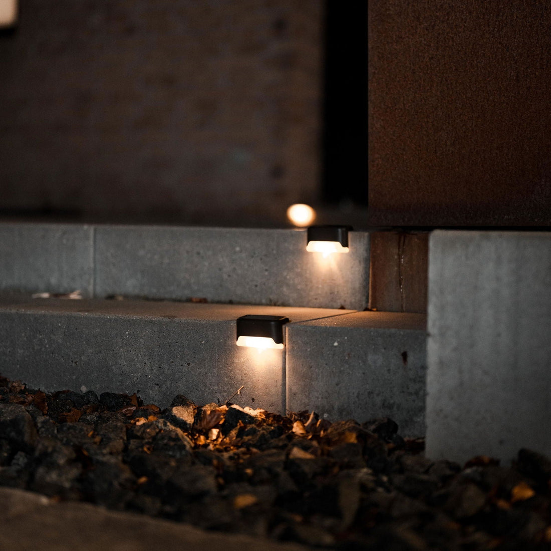 Solar LED Trappelys, 4 pak