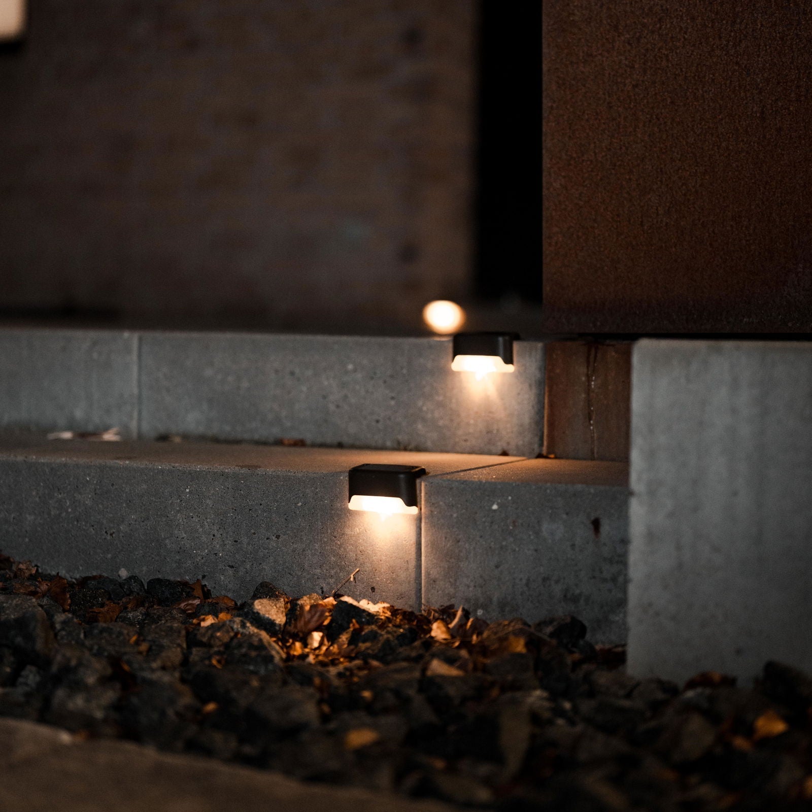 Solar LED Trappelys, 4 pak