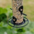 Sort frøfoderautomat, Ø: 14 cm H: 26 cm