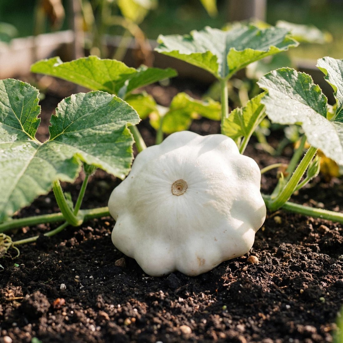 Squash frø 'Patisson blanc' - 5 Økologiske frø