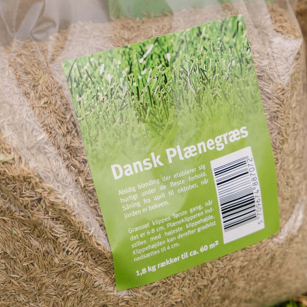Turfline Dansk Plænegræs, 1,8 kg (60 m²)