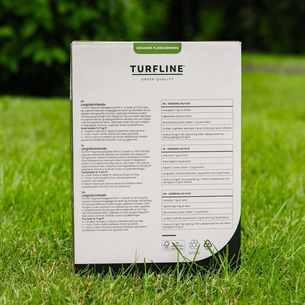 Turfline Organisk plænegødning 4/1/2, 2,5 kg