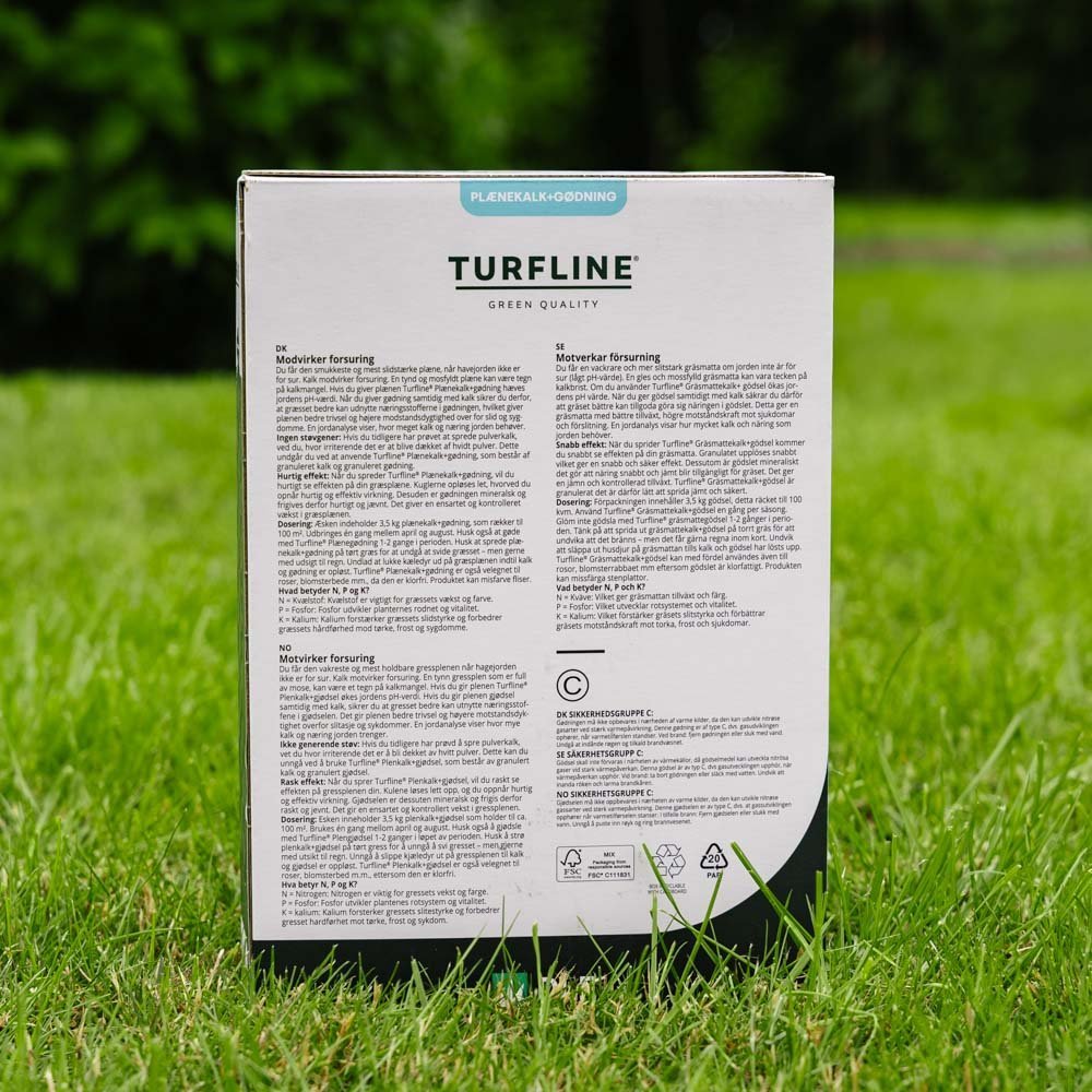 Turfline Plænekalk + gødning 11/2/4, 3,5 kg