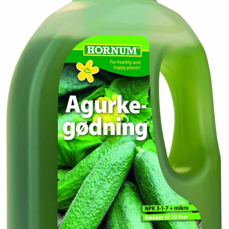 Hornum Agurkegødning 350 ml. Til dyrkning af Agurker, Squash, Auberginer og lignende